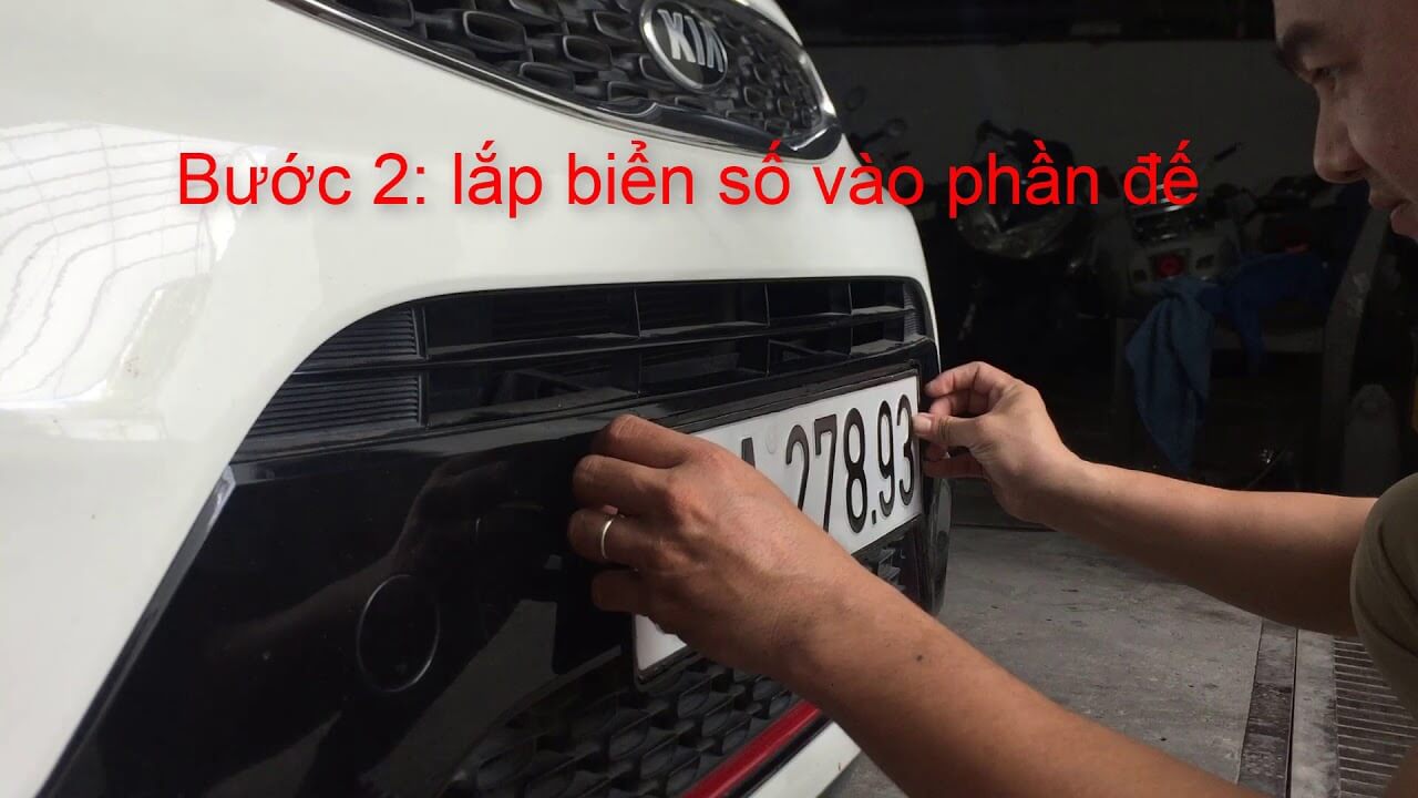 Cách lắp biển số xe ô tô
