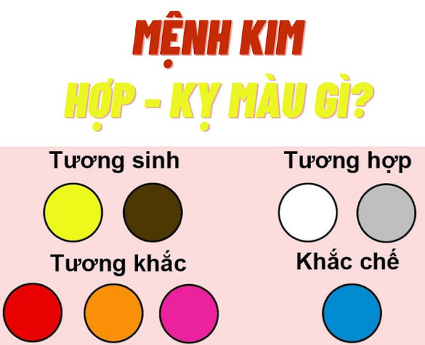 Vợ chồng mệnh Kim mua xe màu gì