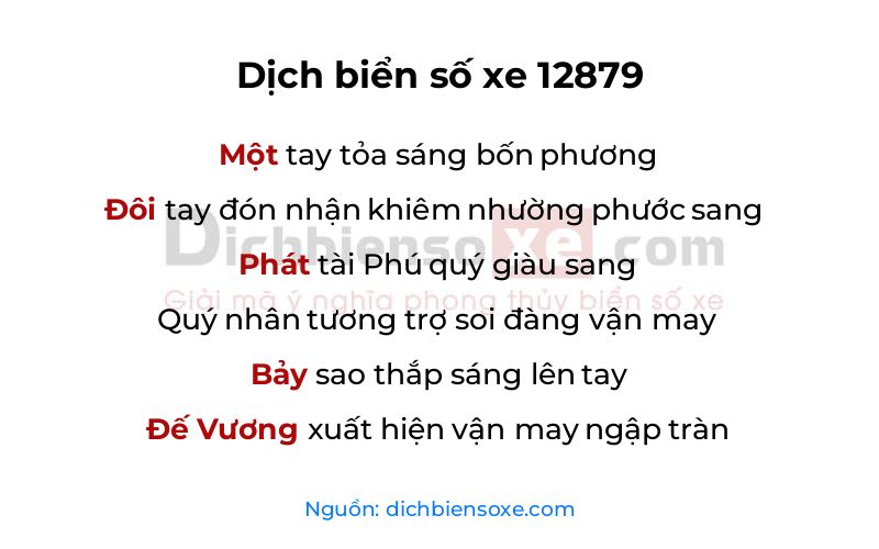 Dịch thơ biển số 12879