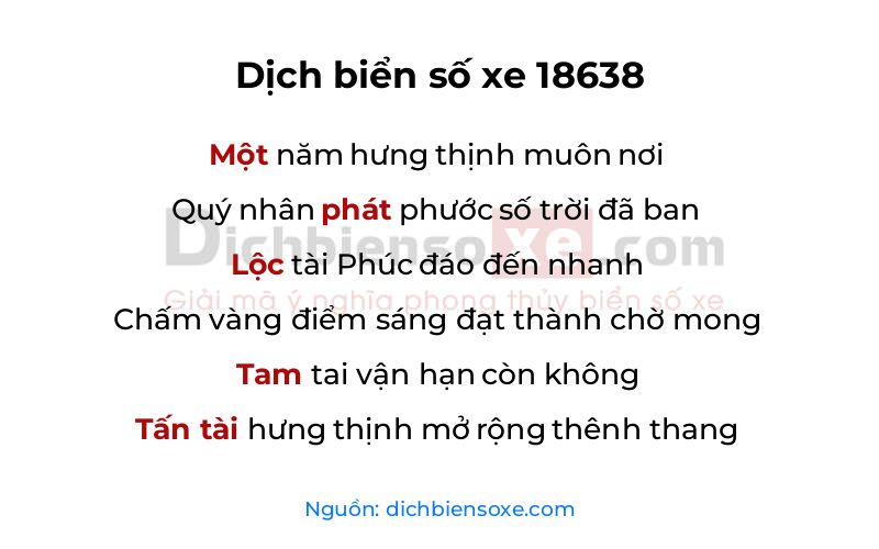 Dịch thơ biển số 18638