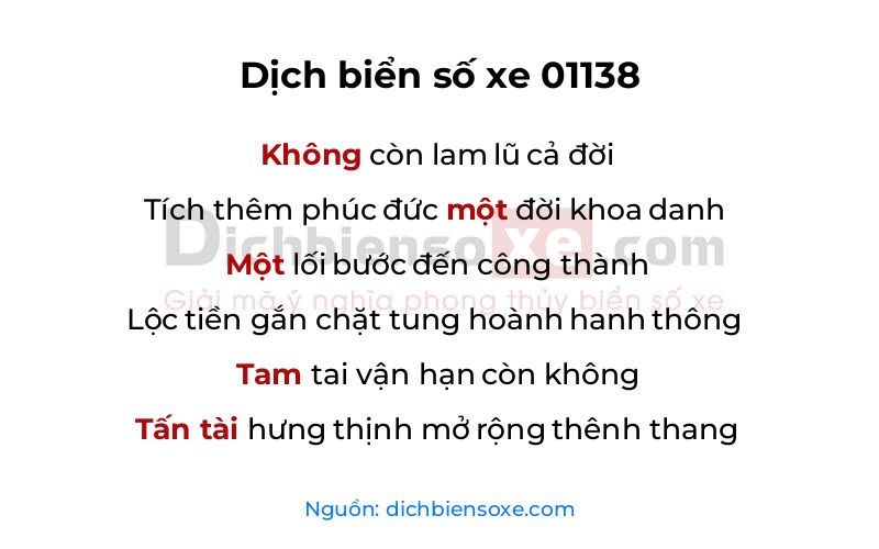 Dịch thơ biển số 01138