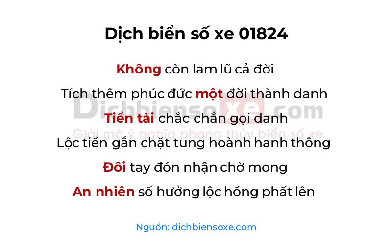 Dịch thơ biển số 01824