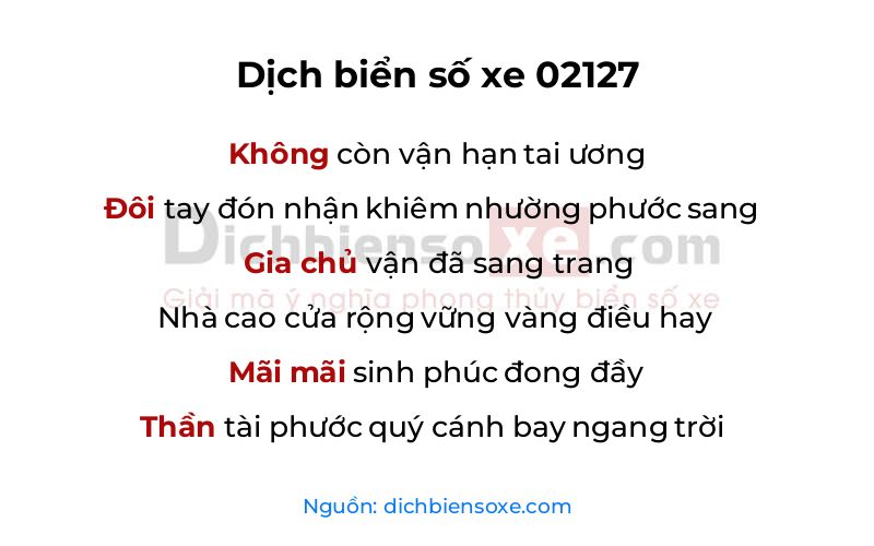 Dịch thơ biển số 02127
