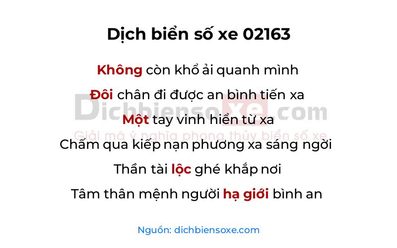 Dịch thơ biển số 02163