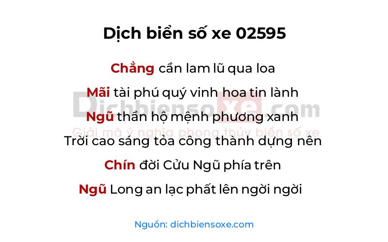 Dịch thơ biển số 02595