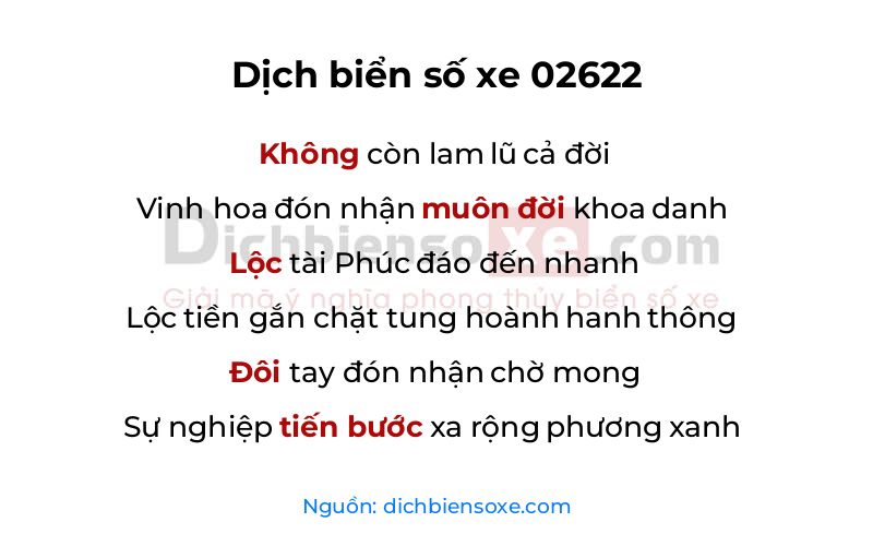 Dịch thơ biển số 02622