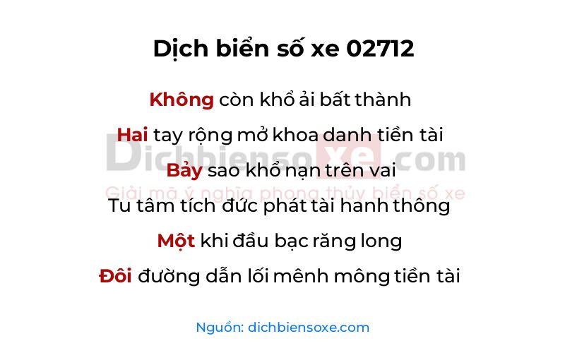 Dịch thơ biển số 02712