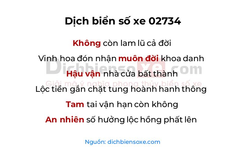 Dịch thơ biển số 02734