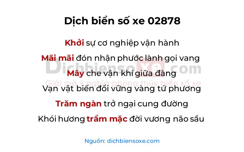 Dịch thơ biển số 02878