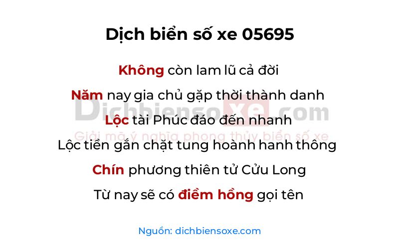 Dịch thơ biển số 05695