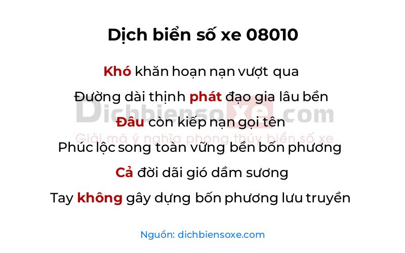 Dịch thơ biển số 08010