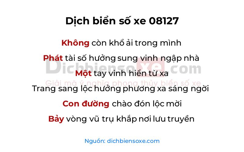 Dịch thơ biển số 08127