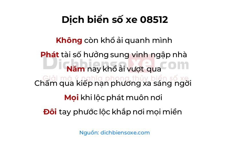 Dịch thơ biển số 08512