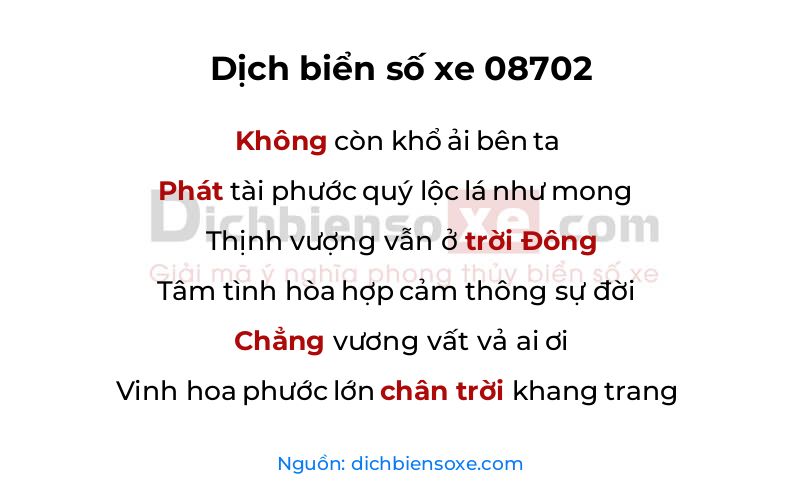 Dịch thơ biển số 08702