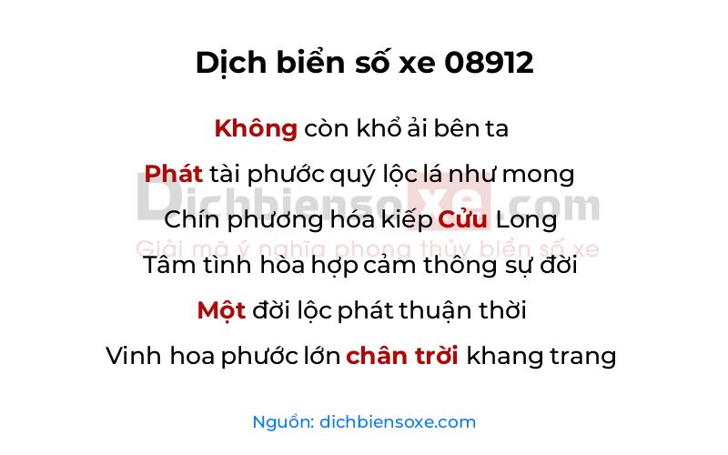 Dịch thơ biển số 08912