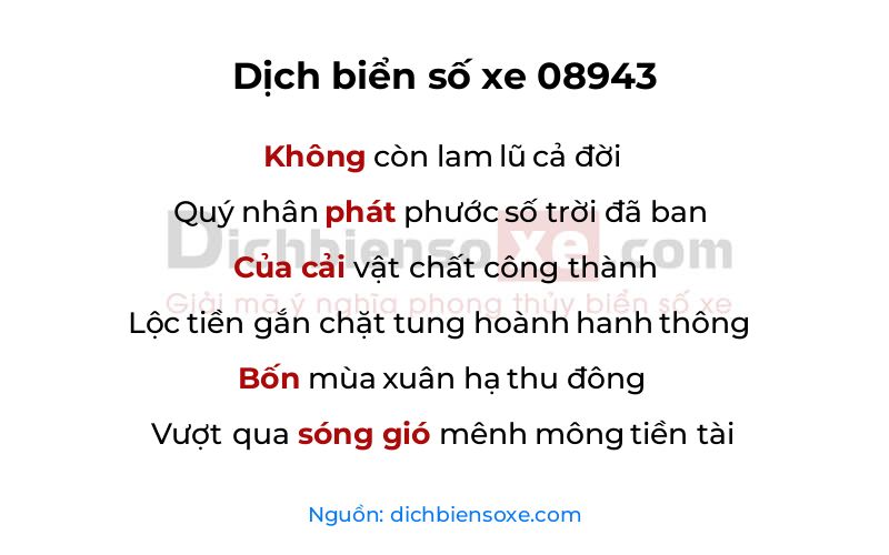 Dịch thơ biển số 08943