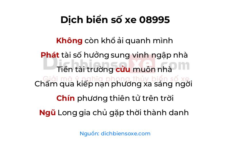 Dịch thơ biển số 08995