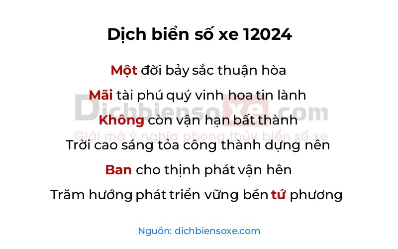 Dịch thơ biển số 12024