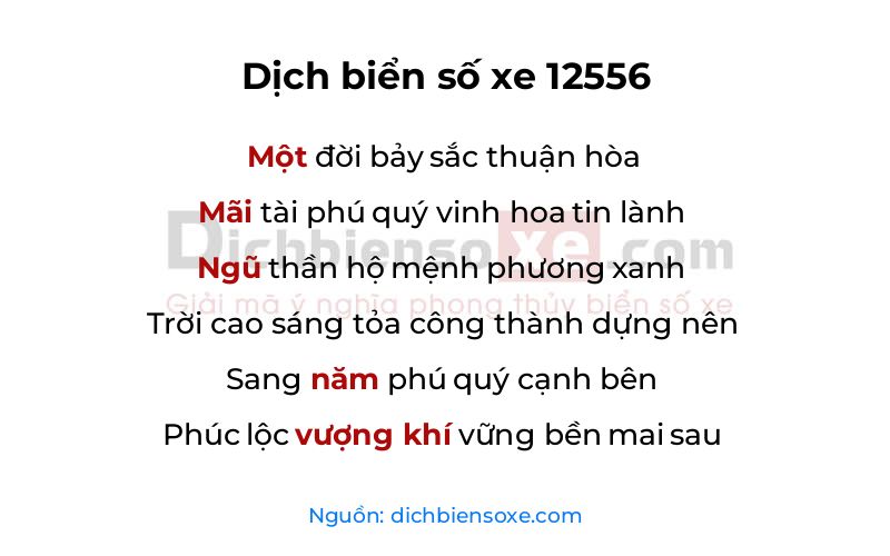 Dịch thơ biển số 12556