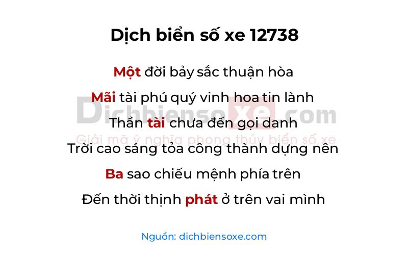 Dịch thơ biển số 12738
