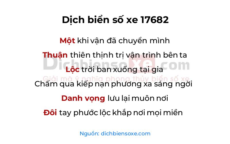 Dịch thơ biển số 17682