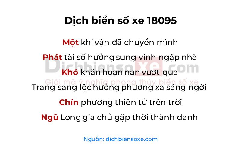 Dịch thơ biển số 18095
