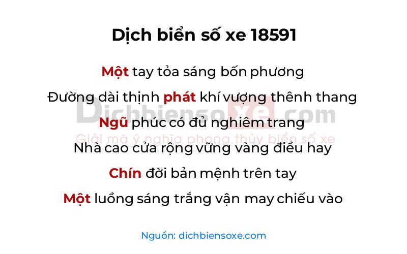 Dịch thơ biển số 18591