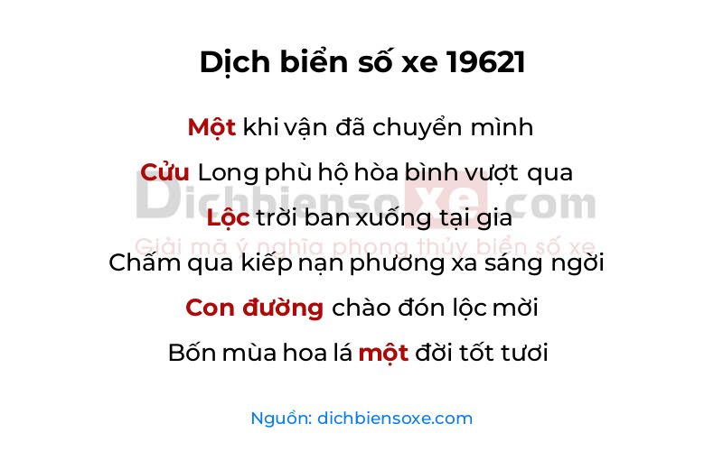 Dịch thơ biển số 19621