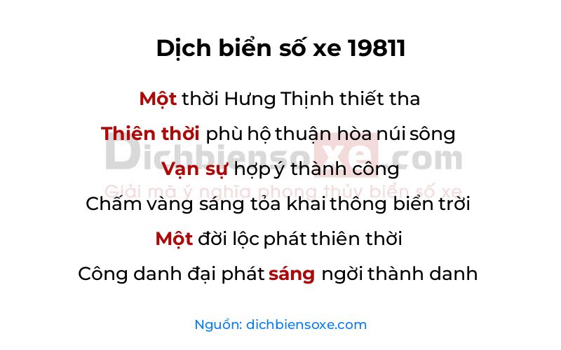 Dịch thơ biển số 19811