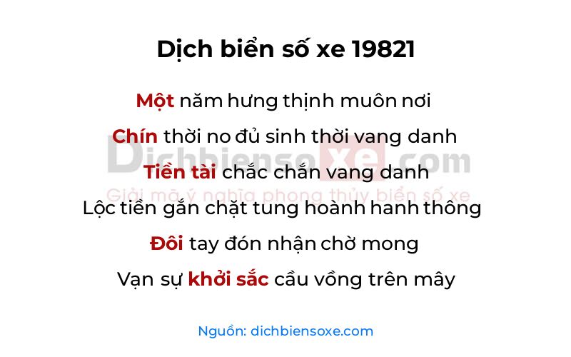 Dịch thơ biển số 19821