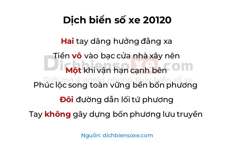 Dịch thơ biển số 20120