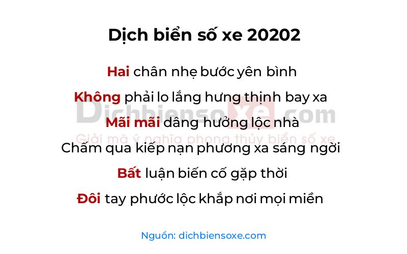 Dịch thơ biển số 20202