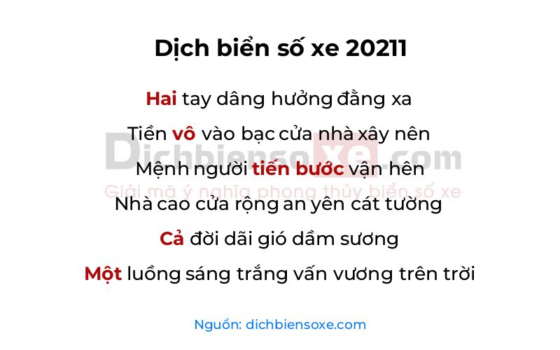 Dịch thơ biển số 20211