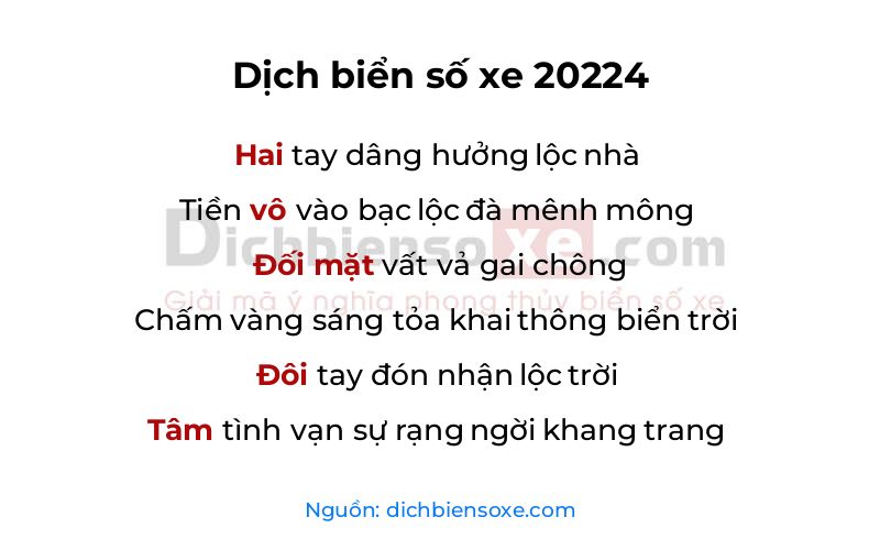 Dịch thơ biển số 20224