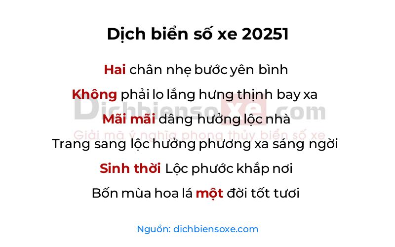 Dịch thơ biển số 20251