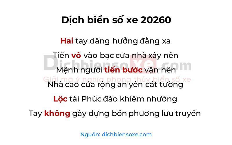 Dịch thơ biển số 20260