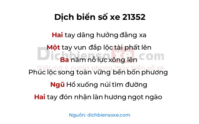 Dịch thơ biển số 21352