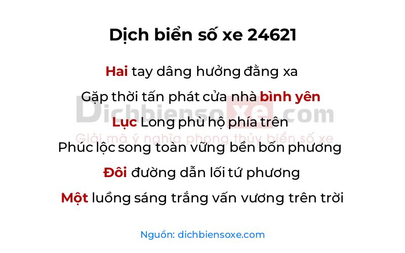Dịch thơ biển số 24621