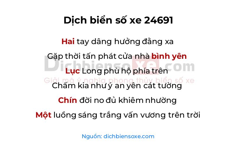 Dịch thơ biển số 24691