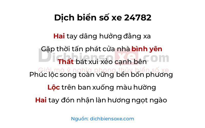 Dịch thơ biển số 24782