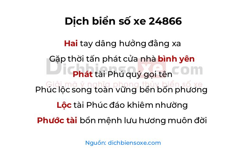 Dịch thơ biển số 24866