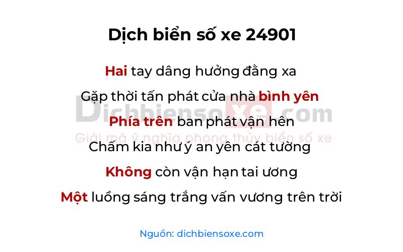 Dịch thơ biển số 24901