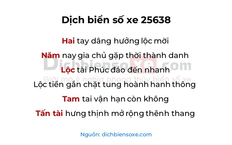 Dịch thơ biển số 25638
