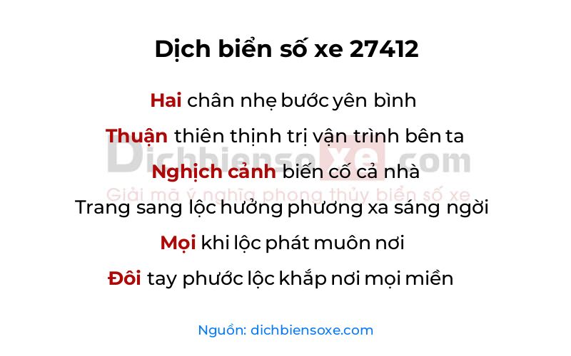 Dịch thơ biển số 27412