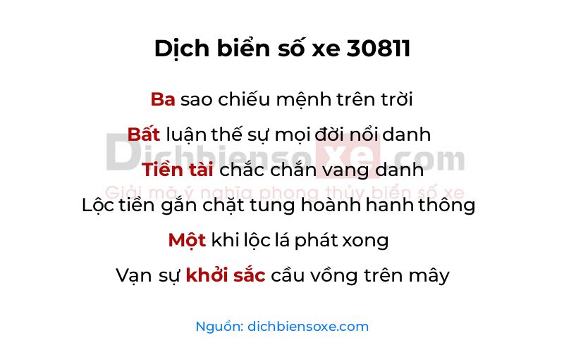 Dịch thơ biển số 30811