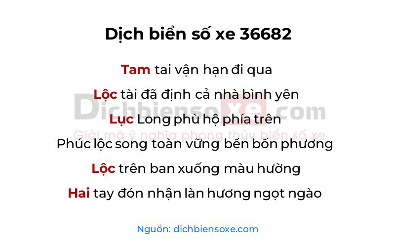Dịch thơ biển số 36682
