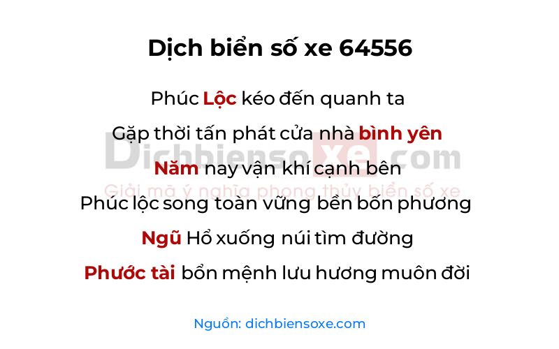 Dịch thơ biển số 64556