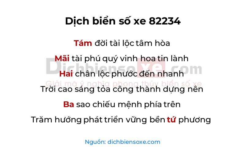 Dịch thơ biển số 82234