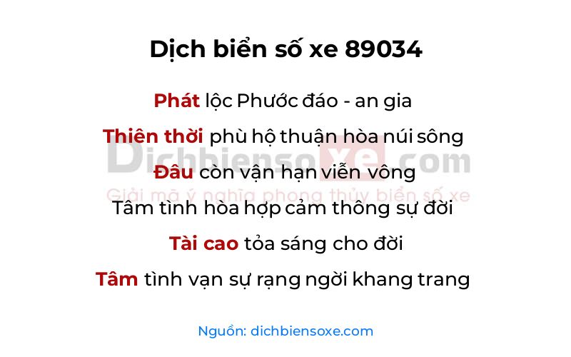 Dịch thơ biển số 89034