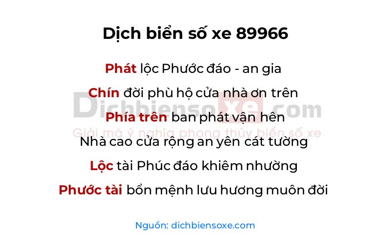 Dịch thơ biển số 89966